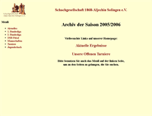 Tablet Screenshot of 2005.schachgesellschaft.de